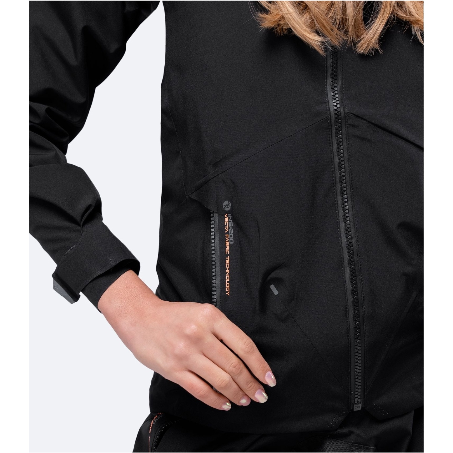 2025 Zhik Da Donna INS200 Coastal Giacca Da Vela JKT-0210-W-BLK - Black